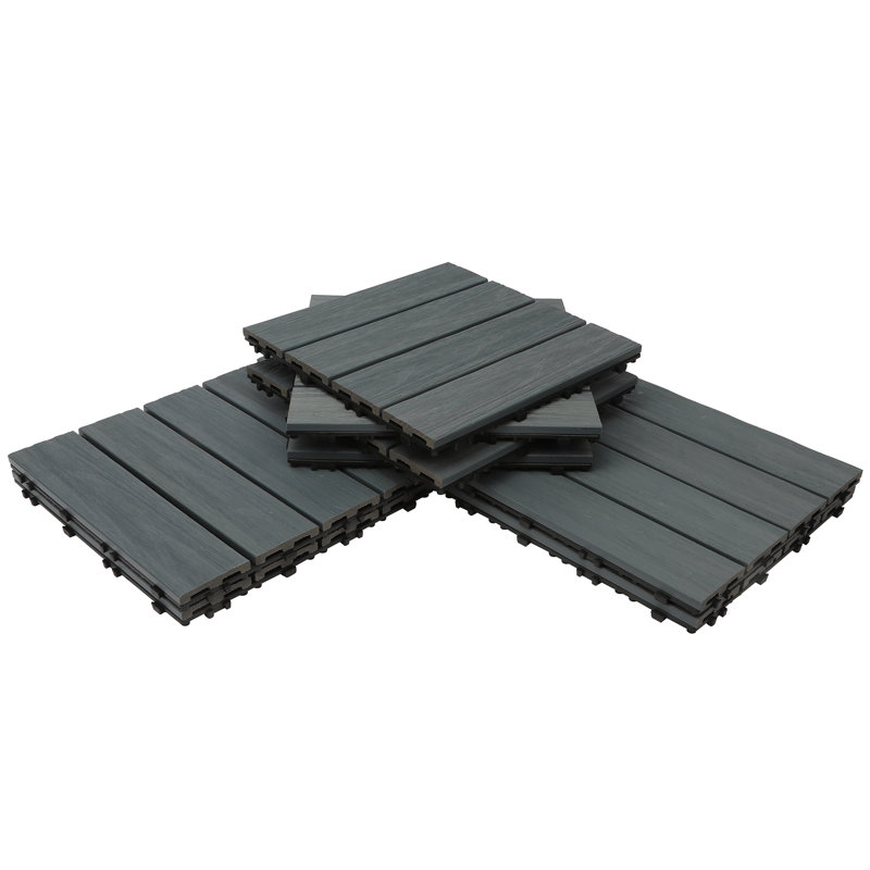 Famobay 12" X 12" Composite Interlocking Deck Tiles Wayfair